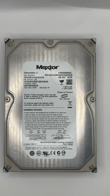 Lot of 6x Assorted 3.5" SATA Hard Drives (8TB, 1TB, 250GB, 160GB, 80GB) — photo 3
