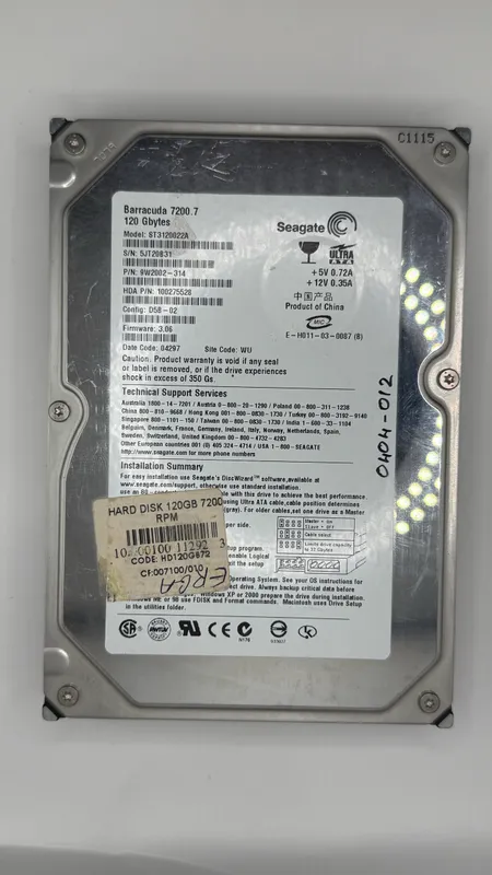 Lot of 6x Assorted 3.5" SATA Hard Drives (8TB, 1TB, 250GB, 160GB, 80GB) — photo 7