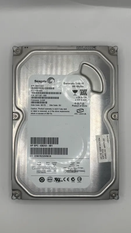 Lot of 6x Assorted 3.5" SATA Hard Drives (8TB, 1TB, 250GB, 160GB, 80GB) — photo 2