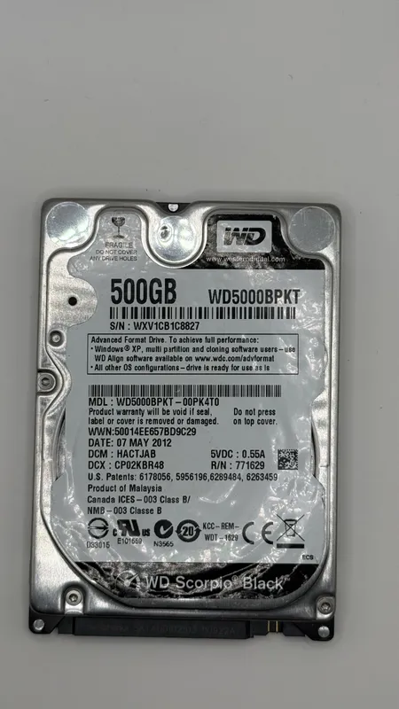 Lot of 5x 2.5-Inch SATA Hard Drives (WD, HGST, Toshiba – 1TB, 500GB, 160GB) — photo 3